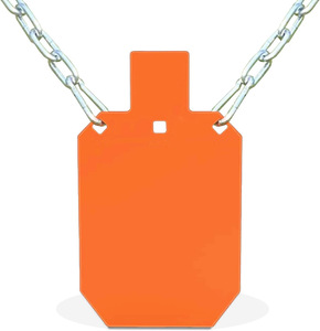 Cible de tir tactique en acier peint de 7*12 pouces avec support mural pour entraînement, idéale pour les sports de plein air - Product Image 2