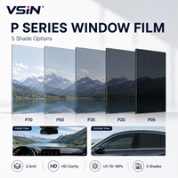Film pour vitres de voiture, film teinté pour vitres de voiture, film nano-céramique, isolation thermique, protection UV, contrôle solaire, vente en gros d'usine