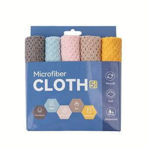 Essuie-vaisselle de cuisine à motif de grains de café, épaissi, absorbant, dégraissant, en microfibre, nettoyage multifonctionnel pour la maison - Product Image 1