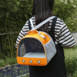 Foldable <b>Cat</b> Dog Bird Rabbit Carrier Bag With Thick Cotton Cushion Pet Aviation <b>Backpack</b> Anti-suffocation Portable Travel Bag - Product Image 2