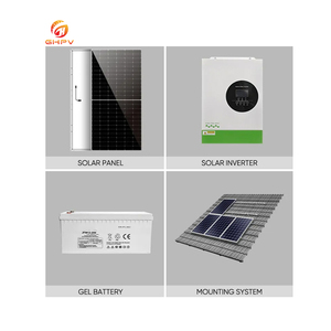 ระบบโซลาร์เซลล์ไฮบริด GHPV 5kW 10kW 15kW 20kW 50kW ระบบพลังงานแสงอาทิตย์แบบออฟกริด ชุดอุปกรณ์ครบชุด ระบบพลังงานแสงอาทิตย์สำหรับบ้าน - Product Image 5