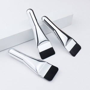 <span class=keywords><strong>Brocha</strong></span> de Maquillaje <span class=keywords><strong>para</strong></span> Base Líquida, Mini Ultrafina, Nuevo Diseño, con Mango Metálico Corto <span class=keywords><strong>para</strong></span> Aplicación Facial - Product Image 6