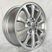 Llantas de Aleación de Aluminio para Automóvil, 16x6.5 ET46 CB67.1 PCD5x114.3, Plateadas, 16 Pulgadas, Nuevas, Venta al Por Mayor, en Stock