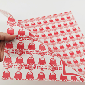 Custom Logo Printed Biodegradable Greaseproof <b>Paper</b> Food Grade Oil Proof <b>Wrapping</b> for Deli Sandwich Hamburger Burger-Wax <b>Paper</b> - Product Image 2