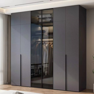 High-Quality Mirror Wardrobe Sliding Door <strong>Closet</strong> with Mirror, Bulk Clothes Storage Kleider Schrank for Furniture Wholesalers - Product Image 1
