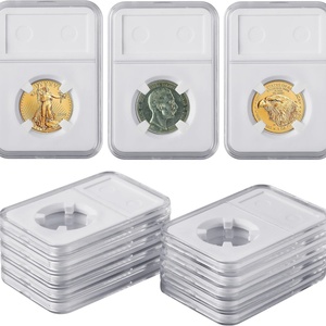 Présentoir à pièces de monnaie en acrylique transparent personnalisé, lavable, facile à assembler, moderne, pour vente en gros - Product Image 1