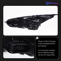 Phares BBA pour Ford Focus Version US Modifiée RS 2015, Lentille de projecteur haute puissance, Clignotant dynamique DRL, Pièces automobiles