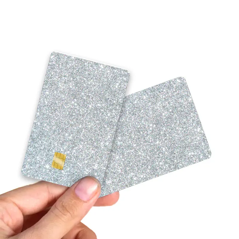 맞춤형 터치 빛나는 신용 카드 장식 칩이있는 신용 카드를위한 개인화 된 식별 스티커