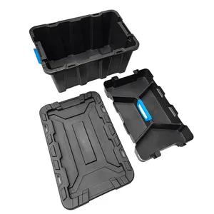 Plastic Box With Handle New Design Waterproof 55l Heavy Duty Box Plastic Box With Handle