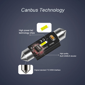 Ampoule LED C5W pour voiture, 31mm 36mm 39mm 41mm, lampe de lecture Festoon, éclairage intérieur de voiture, lampe de coffre, lampe de porte, DC 12V - Product Image 2