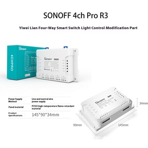 F0104 <span class=keywords><strong>Zigbee</strong></span> 3,0 DIY Tuya interruptor 4CH Módulo de persiana enrollable WIFI Motor 12V/24V/220V controlador 10A interruptor relé Compatible con Alexa - Product Image 4