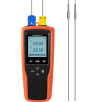 YET-620L Digital LCD Thermometer with K-Type Probe High Accuracy Double Channels Temperature Measurement OEM & ODM Supported