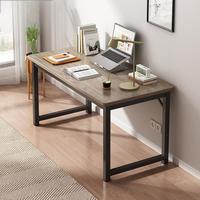 Bureau d'ordinateur modulaire en bois blanc moderne et simple pour la maison, le bureau, les étudiants, la salle de conférence