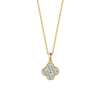 Collier en moissanite ton sur ton anti-ternissement de Source Jewelry Factory, idéal pour un cadeau d'anniversaire, échantillon rapide en 7 jours pour les magasins de détail