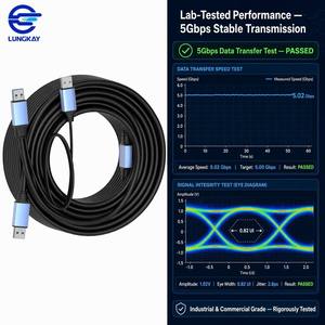 <span class=keywords><strong>Cable</strong></span> de Extensión Activo USB 3.0 LUNGKAY Macho, 5Gbps, Amplificador de Señal de Alta Velocidad, Chip Repetidor, 5M/8M/15M/20M, Uso Industrial/VR - Product Image 3