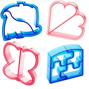 Fiambrera Accesorios para niños Lindos cortadores de sándwich de plástico con hojas Utensilios para cortar verduras y frutas - Product Image 4