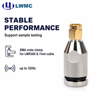 Connecteur mâle LWMC SHA pour câble LMR300 et Tim jusqu'à 3 GHz, VSWR 1.2 max.
