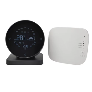 Tuya WiFi <span class=keywords><strong>Thermostat</strong></span> intelligent pour chauffage de chaudière à <span class=keywords><strong>gaz</strong></span>, batterie RF récepteur <span class=keywords><strong>sans</strong></span> <span class=keywords><strong>fil</strong></span> contrôleur de température prise en charge Alexa - Product Image 2