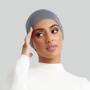 Muslim solid color under <b>hijab</b> <b>cap</b> daily stretchy Customizable Soft Stretchy Breathable Lightweight Durable - Product Image 1