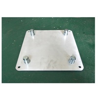 Paire de bases ou plaques supérieures de treillis en aluminium de 12 po x 12 po pour treillis Totem, compatibles avec F34 pour équipement d'éclairage de scène