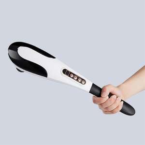 Martillo de palo de masaje corporal de mano de delfín recargable de etiqueta privada infrarrojo rojo para aplicación en la cabeza - Product Image 5