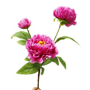 Fleurs artificielles de pivoine en soie, haute simulation, décoration de mariage et de maison, violet clair - Product Image 5