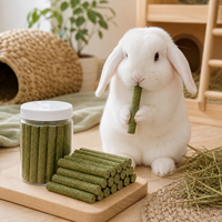 Bâtonnets à mâcher pour lapins Radish Valley, jouet de dentition pour chinchillas et cochons d'Inde, foin d'alfalfa séché, 25 unités/boîte, vente en gros disponible