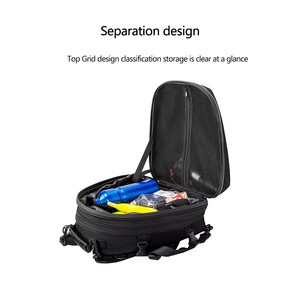 Sacoche universelle de rangement pour équipement de moto, sacoche de siège arrière pour vélo électrique, sacoche pour casque de grande capacité - Product Image 4