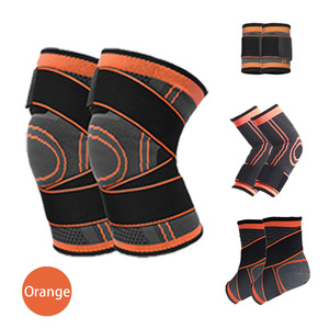 Verchoo Gym Sports <strong>Knee</strong> <strong>Caps</strong> Joint Protection Compression Sleeve Brace Support Ankle Brace Elbow Wrist Guard Safety Guard Set - Product Image 5