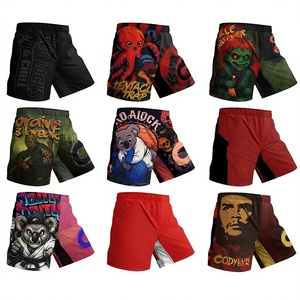 Shorts de sport pour hommes en spandex compressif, impression par sublimation, respirant, extensible, séchage rapide, léger, pour adultes, boxe, Muay Thai - Product Image 3