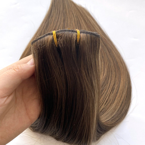 Produits les plus vendus 2025 Extensions de cheveux à clip invisibles aspect naturel Cheveux humains épais - Product Image 5