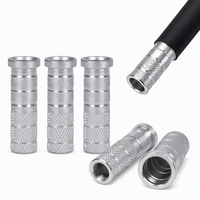 Connecteur d'arc en plastique à plumes pour flèches en bambou, sur mesure en usine, 4,2 mm, 5,2 mm, 6,2 mm, avec moletage antidérapant pour embouts de flèches de tir