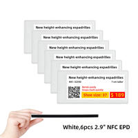 Étiquette de prix numérique électronique NFC sans batterie de 2,9 pouces pour supermarché et commerce de détail