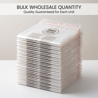 Sachets en polypropylène transparents autocollants non imprimés, à fermeture pelable, pour l'emballage de petites marchandises en vente au détail