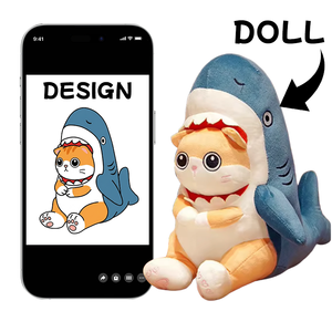 40/70/100cm Funny Shark Dogs & <b>Cat</b> Doll Plush Toys Bed Pillow Mock Doll Plush Toy Pillows Sleeping Dolls Gifts for <b>Kid</b> - Product Image 1