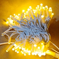 Guirlande lumineuse LED en caoutchouc, longueur personnalisable, étanche pour extérieur, lumières féériques de Noël