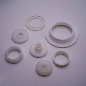 OEM Custom PTFE / Silicone <b>Rubber</b> Gasket <b>Washers</b> White <b>Sealing</b> Rings for Industrial Use - Product Image 3