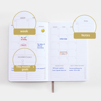 Cahier à spirales A5 fournitures scolaires cahier à couverture rigide pour étudiant bloc-notes en cuir PU personnalisé avec logo en relief