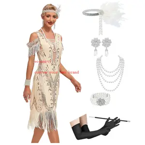 Ecoparty Flapper Vestidos 1920s Gatsby Roaring 20s <span class=keywords><strong>Gran</strong></span> vestido 1920 para mujeres Vestidos de baile formales - Product Image 1