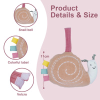 Jouets en peluche suspendus multifonctionnels personnalisés, pendentifs universels pour berceaux et poussettes, clochettes de confort pour l'éducation précoce des bébés
