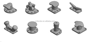 Bolardos de amarre de cabeza en T de acero fundido marino de gran capacidad <span class=keywords><strong>para</strong></span> muelles portuarios - Product Image 5