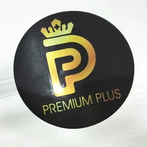 Cina 2 pollici Rotonda Metallic Logo Sticker Sfumatura di Colore Argento Lucido BOPP Adesivo del Codice A Barre Etichetta Produttore