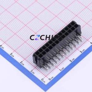 HC-MX3.0-2*12AW Wire-to-Board Pin Header Bent Lead Through Hole,P=3mm Connector 2x12P 3mm Right Angle Insert Micro-Fit (MX 3.0) - Product Image 1