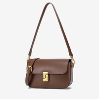 Tas Selempang Wanita Kulit Asli Desain Branded, Fashion Mewah Berkualitas Tinggi, Tas Selempang Kulit Sapi Wanita, Tas Bahu Wanita