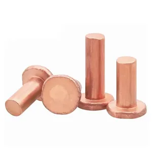 Rivets plats en cuivre GB109 M2, M2.5, M3, M4, M5, M6, M8 – Rivets à <span class=keywords><strong>frapper</strong></span> manuellement - Product Image 1