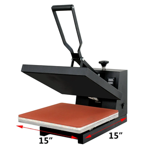 Presse à <span class=keywords><strong>chaud</strong></span> à plat de sublimation <span class=keywords><strong>textile</strong></span> de 15*15 pouces 38*38cm transfert de chaleur d'imprimante numérique à plat de t-shirt pour étiquettes de vêtements - Product Image 6