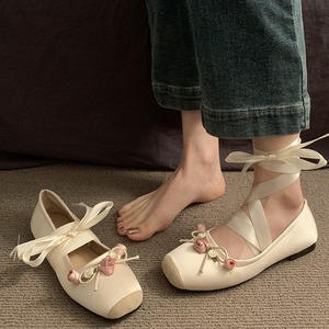 Women's French Style Round-Toe Ballet Flats Shoes Chunky Loafers for Summer - Product Image 3