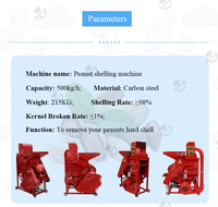 Décortiqueuse d'arachides de petite capacité, machine à décortiquer les graines d'arachide, machine à décortiquer les cacahuètes