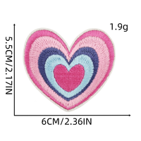 Vêtements personnalisés chapeau patchs de broderie boule de disco lait oeil lèvre coeur fille brodé fer sur les patchs pour sac robe bricolage