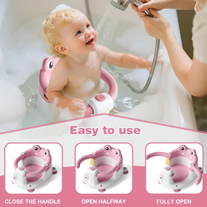 Siège de bain bébé à ventouses avec dossier robuste et durable, garantie commerciale - Product Image 3